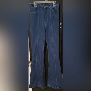 Jealous Tomato Dark Blue Flare Jeans